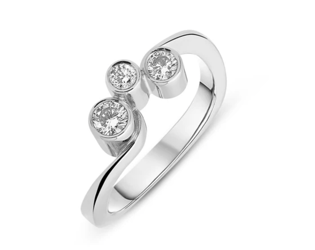 Shop the Georg Jensen Cascade Ring at Grasilver. A stunning blend of modern elegance and timeless Scandinavian craftsmanship. Perfect for any occasion.